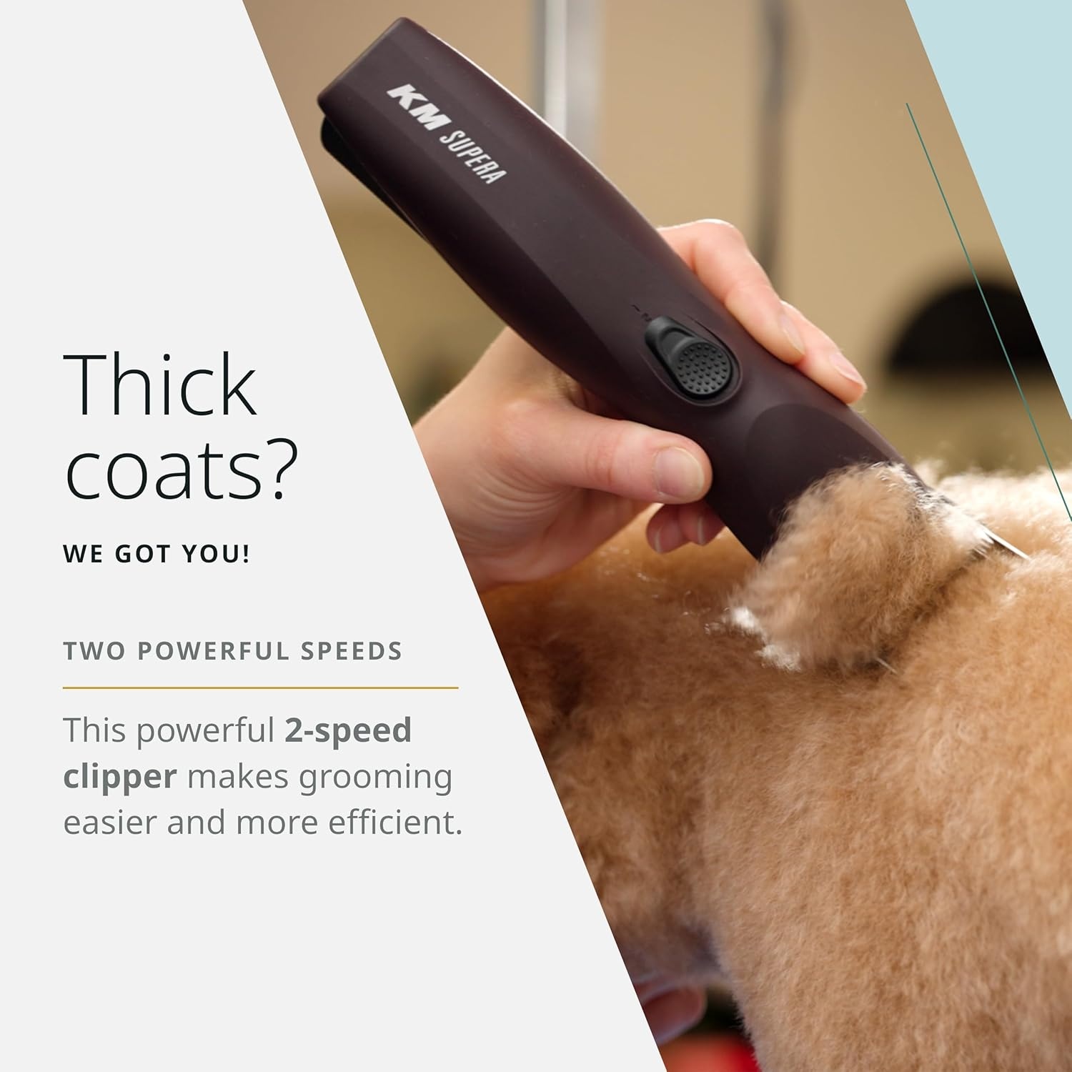 imageWahl Pro Animal KM Supera Cordless Pet Clipper Pet Clipper for Cat amp Dog Grooming Battery Powered Cordless Clipper Features LOCKGUARD Technology
