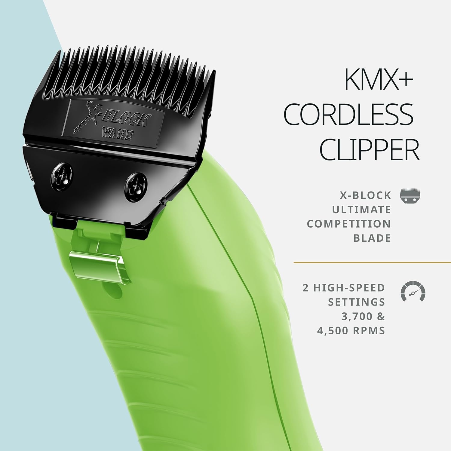 imageWahl Pro Animal KMX CordCordless Clipper Competition Series Animal Grooming Clipper for Animal Fitting amp Show Prep Comes with Large Charging Cord and Quick Charge Capability
