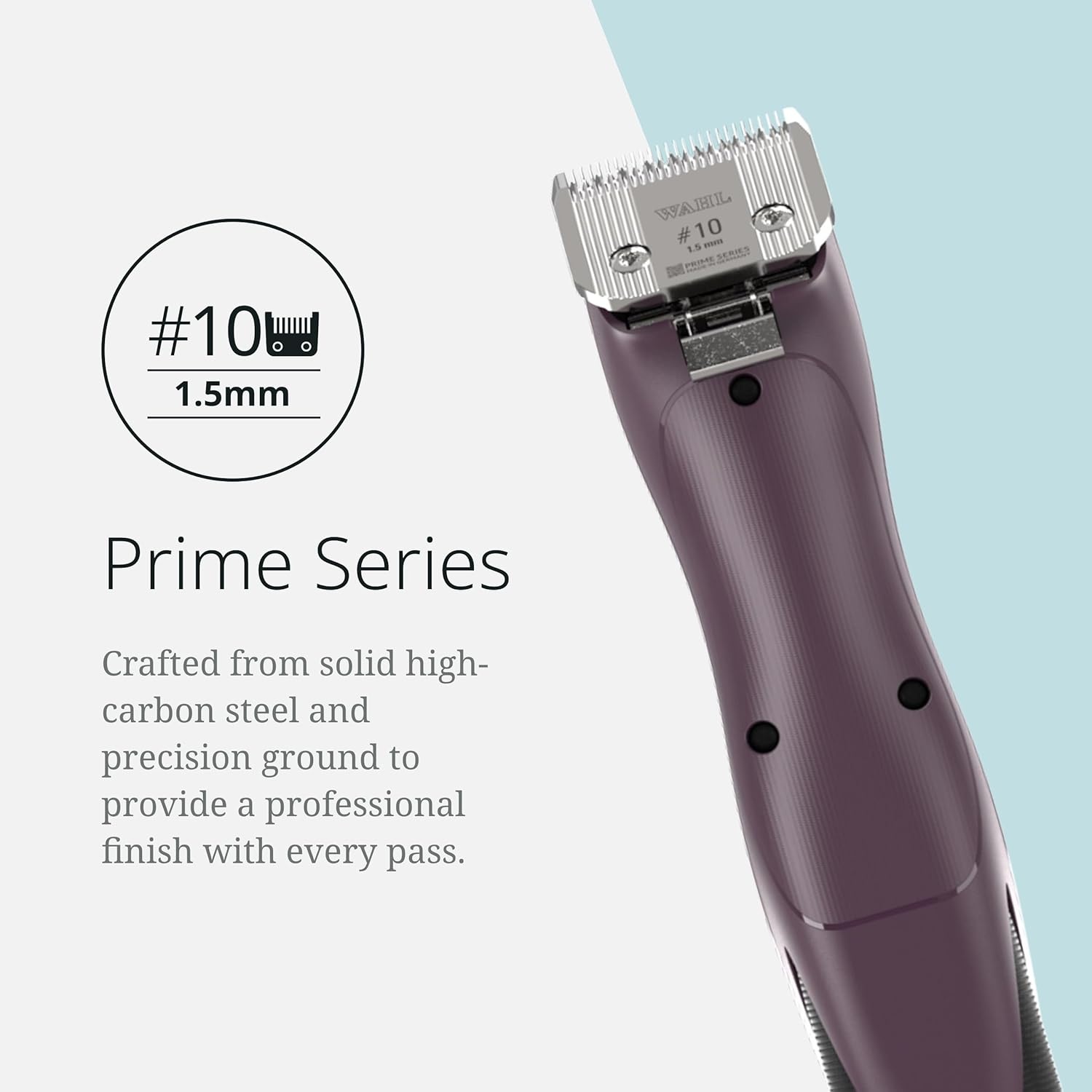 imageWahl Pro Animal Wide Prime Series Blades Professional Fine Tooth Pet Clipper for Horse Cat amp Dog Grooming Made from HighCarbon Steel 10W 15mm10