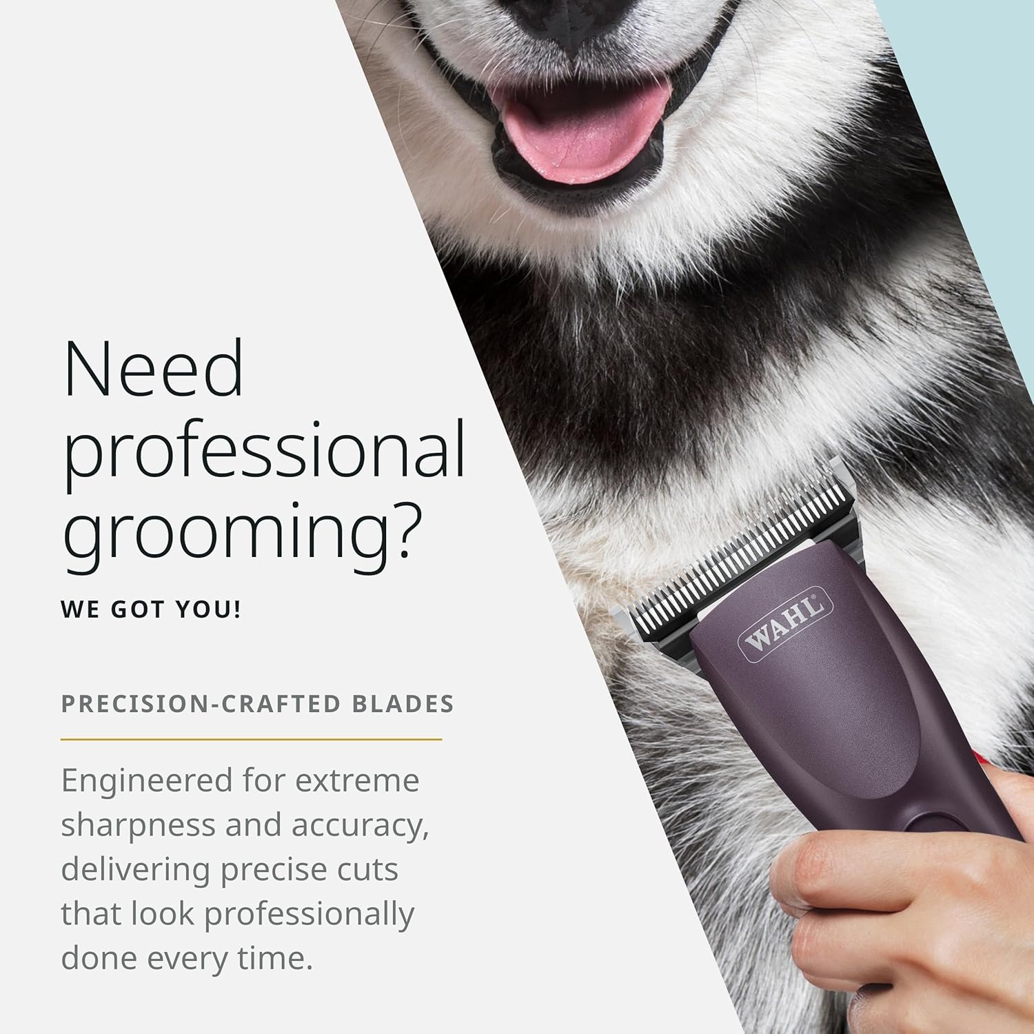 imageWahl Pro Animal Wide Prime Series Blades Professional Fine Tooth Pet Clipper for Horse Cat amp Dog Grooming Made from HighCarbon Steel 10W 15mm10W