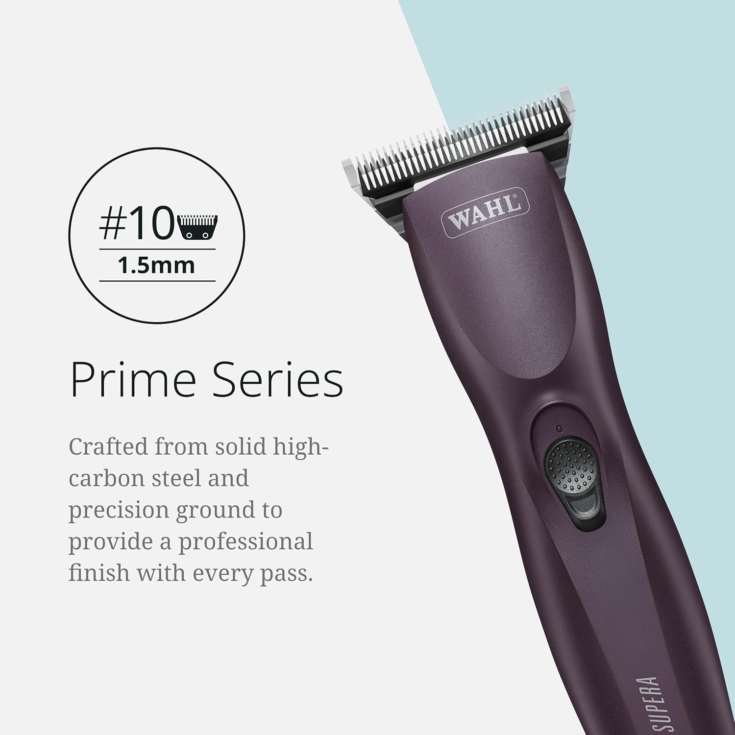imageWahl Pro Animal Wide Prime Series Blades Professional Fine Tooth Pet Clipper for Horse Cat amp Dog Grooming Made from HighCarbon Steel 10W 15mm10W
