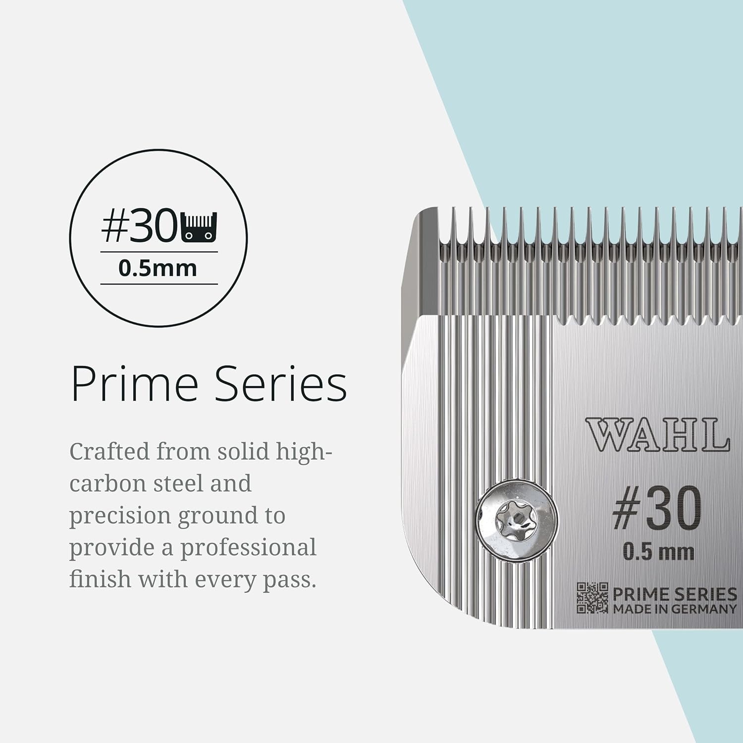 imageWahl Pro Animal Wide Prime Series Blades Professional Fine Tooth Pet Clipper for Horse Cat amp Dog Grooming Made from HighCarbon Steel 10W 15mm30