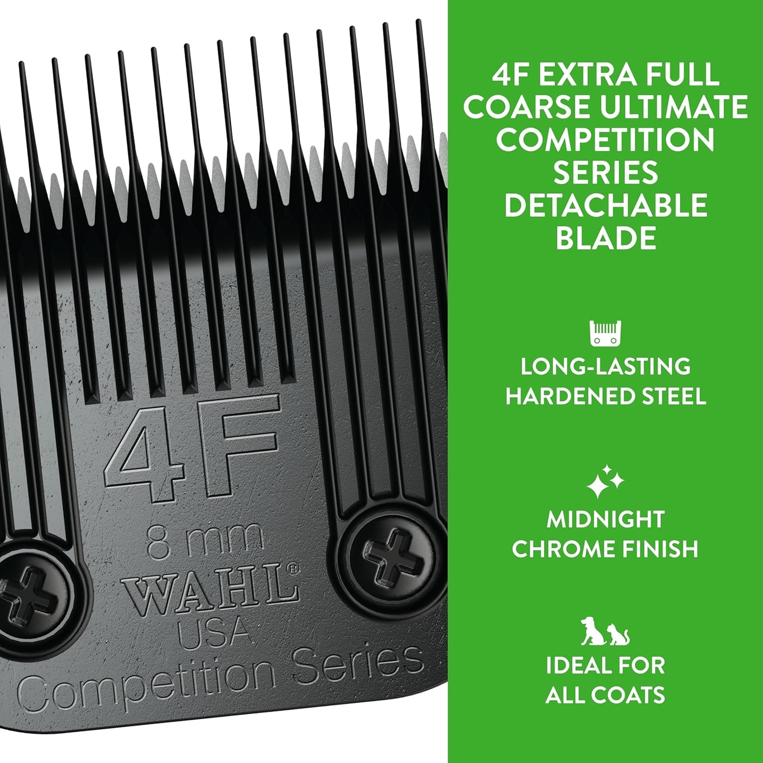 imageWahl Professional Animal 10 Medium Ultimate Competition Series Detachable Blade with 116Inch Cut Length 23585004F
