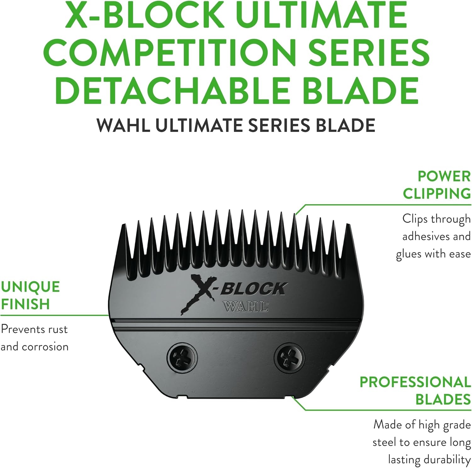 imageWahl Professional Animal 10 Medium Ultimate Competition Series Detachable Blade with 116Inch Cut Length 2358500XBlock