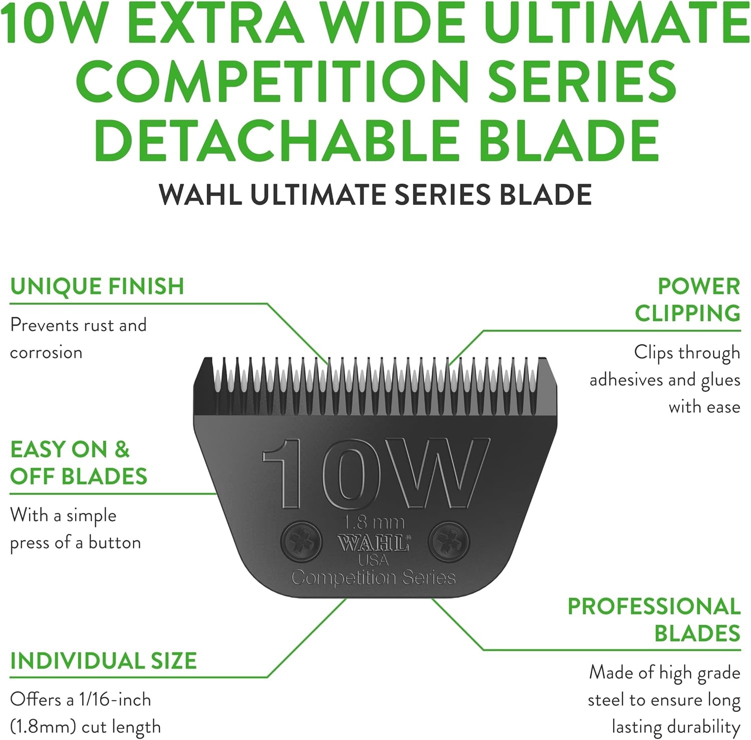 imageWahl Professional Animal 30 Fine Ultimate Competition Series Detachable Blade with 132Inch Cut Length 235550010W