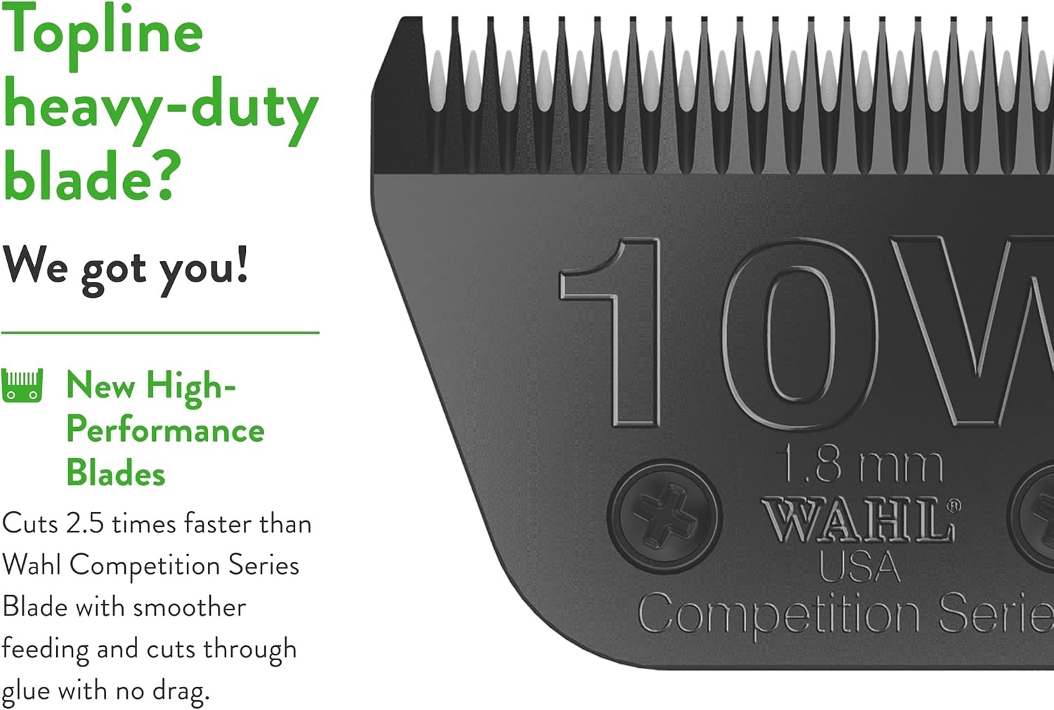 imageWahl Professional Animal 30 Fine Ultimate Competition Series Detachable Blade with 132Inch Cut Length 235550010W