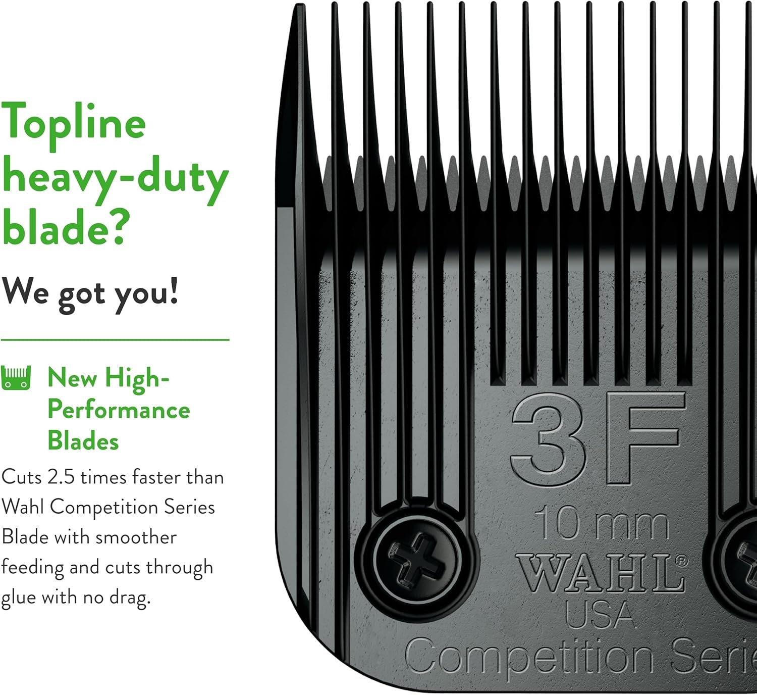 imageWahl Professional Animal 30 Fine Ultimate Competition Series Detachable Blade with 132Inch Cut Length 23555003F
