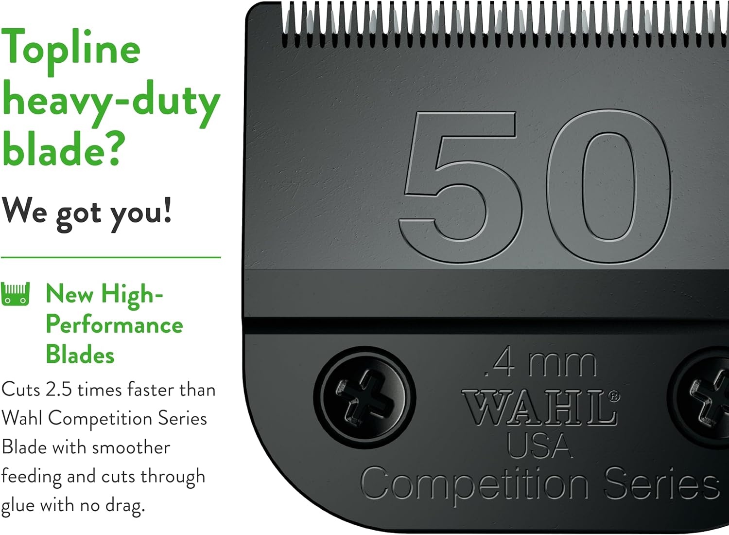 imageWahl Professional Animal 30 Fine Ultimate Competition Series Detachable Blade with 132Inch Cut Length 235550050