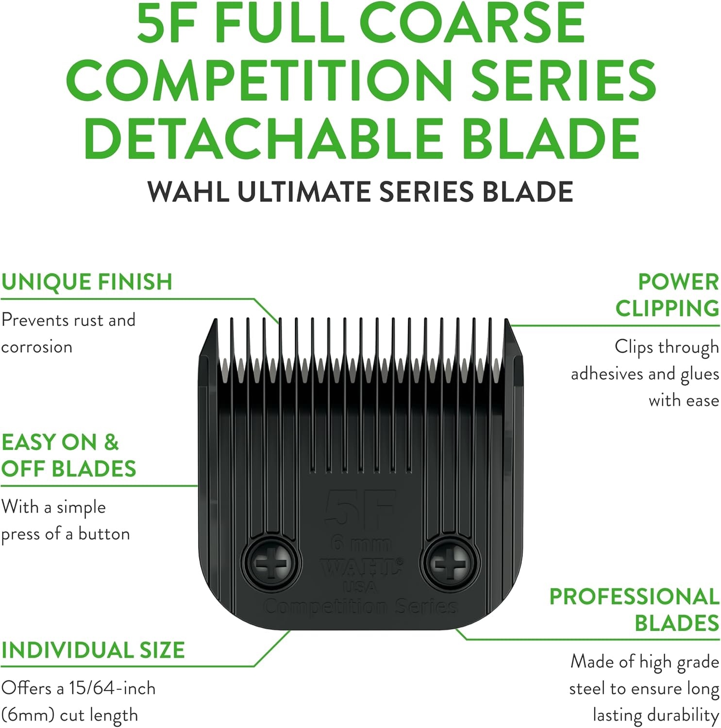 imageWahl Professional Animal 30 Fine Ultimate Competition Series Detachable Blade with 132Inch Cut Length 23555005F