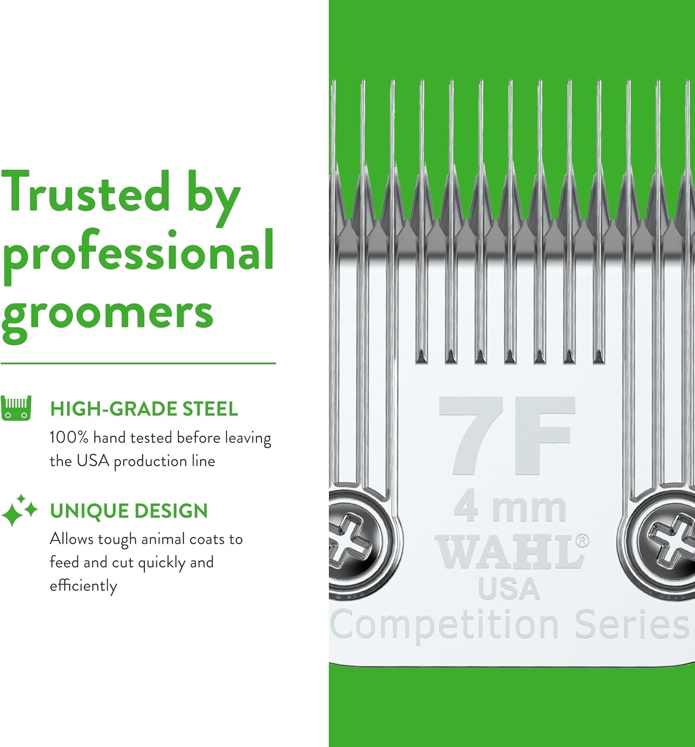 imageWahl Professional Animal 40 Surgical Competition Series Detachable Blade with 3128Inch Cut Length 2352100 Steel1 Count Pack of 1