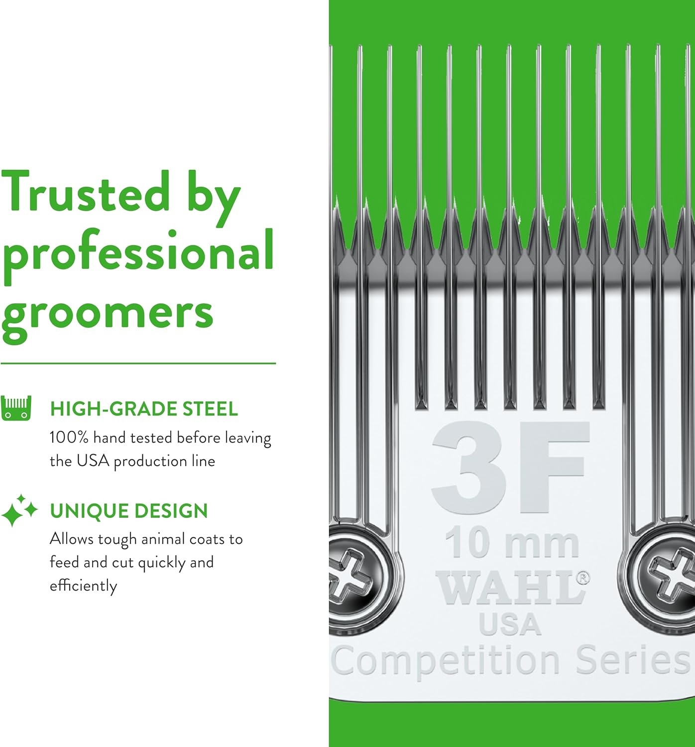 imageWahl Professional Animal 40 Surgical Competition Series Detachable Blade with 3128Inch Cut Length 2352100 Steel3F