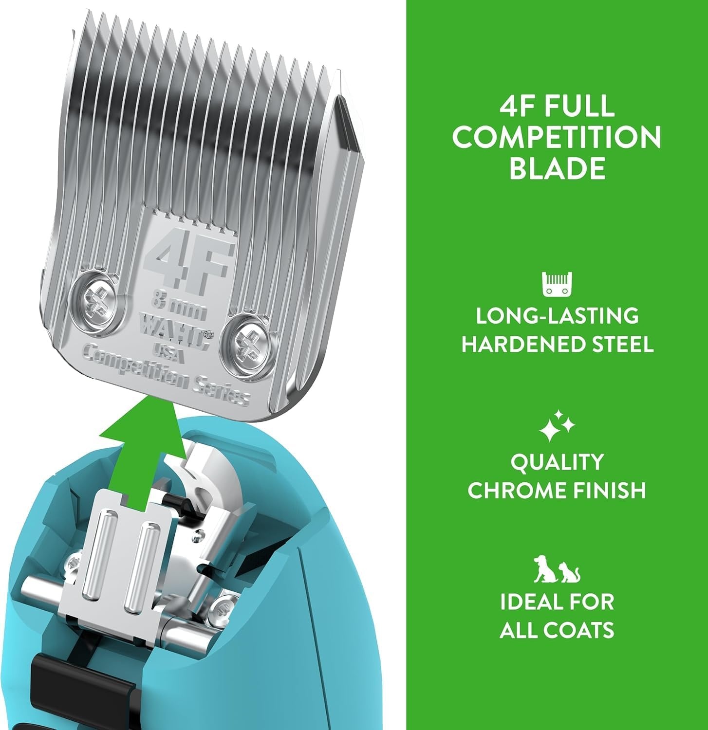 imageWahl Professional Animal 40 Surgical Competition Series Detachable Blade with 3128Inch Cut Length 2352100 Steel4F