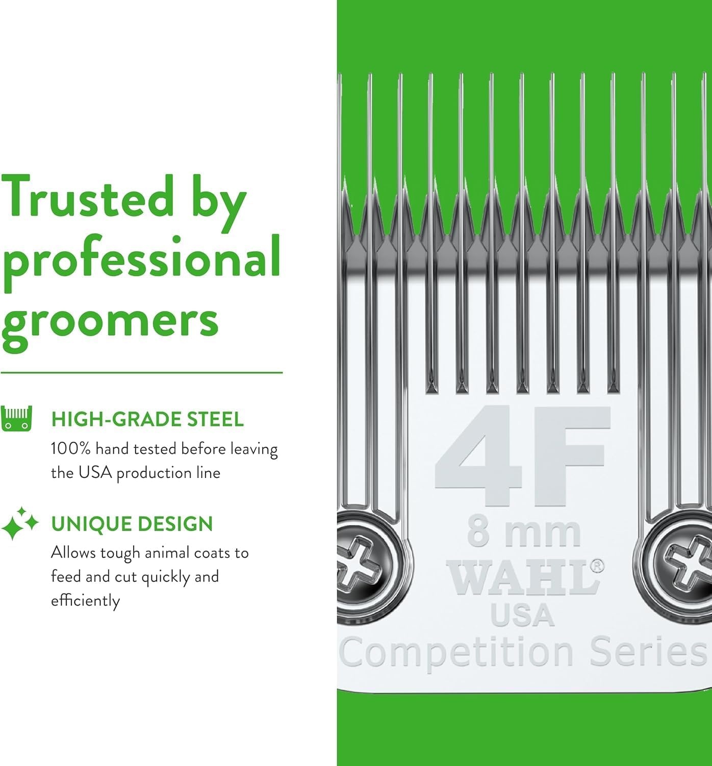 imageWahl Professional Animal 40 Surgical Competition Series Detachable Blade with 3128Inch Cut Length 2352100 Steel4F