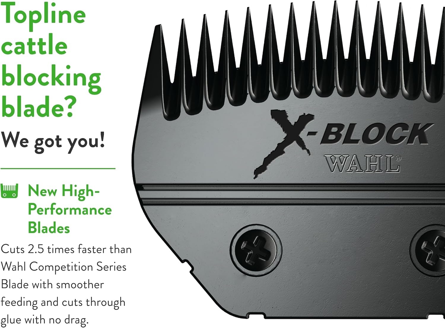 imageWahl Professional Animal 40 Surgical Ultimate Competition Series Detachable Blade with 3128Inch Cut Length 2352500XBlock