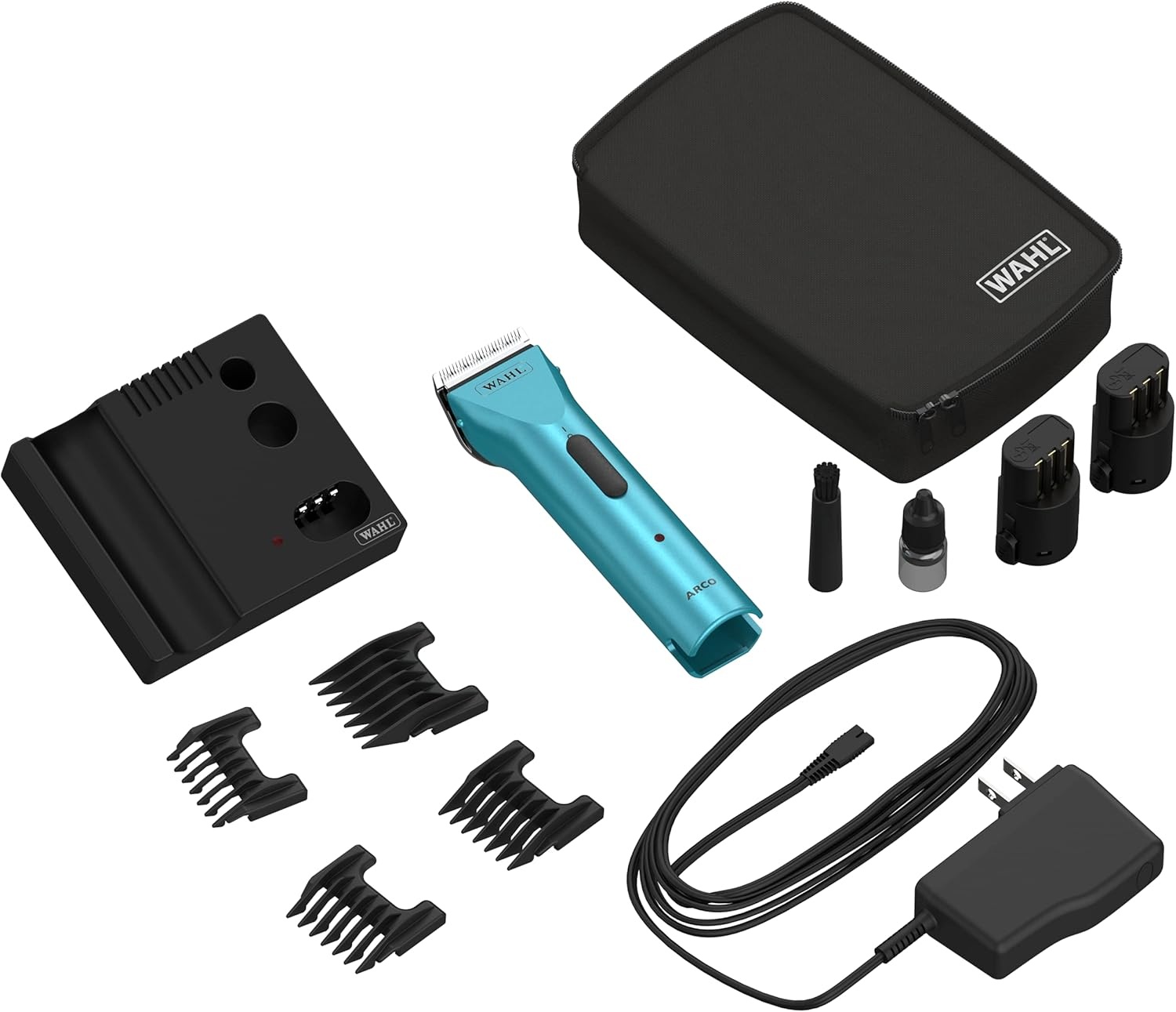 imageWahl Professional Animal Arco Pet Dog Cat and Horse Cordless Clipper Kit Champagne 8786452Teal