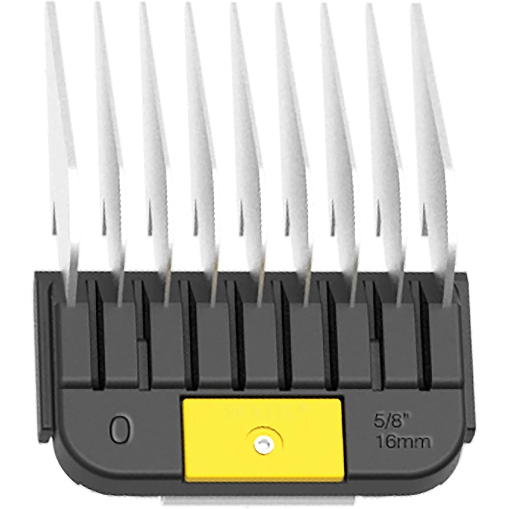 imageWAHL Professional Animal Stainless Steel Attachment Guide Comb Detachable Blade Pet Clippers 5 18 Inch Cut Length 3371100 RedYellow