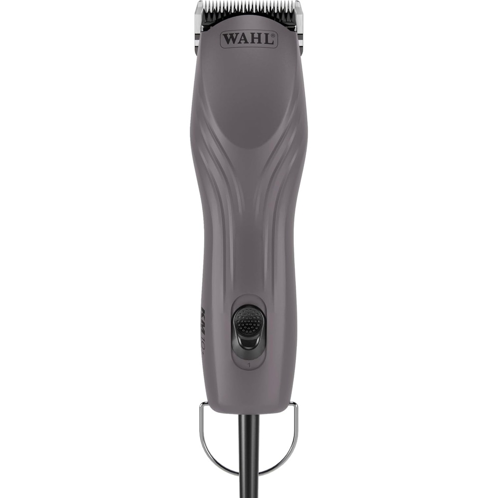 imageWahl Pro Animal KM10 Corded Clipper New 10 Prime Series Blade LOCKGUARD Patent Pending Technology amp Textured Housing Design Clippers for Cats Dogs amp Horses Lightweight 2Speeds Purple
