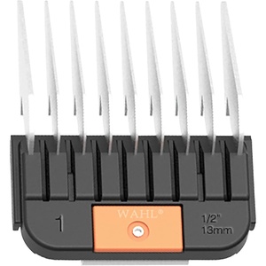 WAHL Professional Animal Stainless Steel Attachment Guide Comb Detachable Blade Pet Clippers – #5, 1/8 Inch Cut Length (3371-100), Red(Orange)