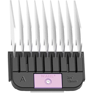 WAHL Professional Animal Stainless Steel Attachment Guide Comb Detachable Blade Pet Clippers – #5, 1/8 Inch Cut Length (3371-100), Red(Pink)