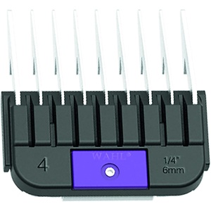 WAHL Professional Animal Stainless Steel Attachment Guide Comb Detachable Blade Pet Clippers – #5, 1/8 Inch Cut Length (3371-100), Red(Purple)