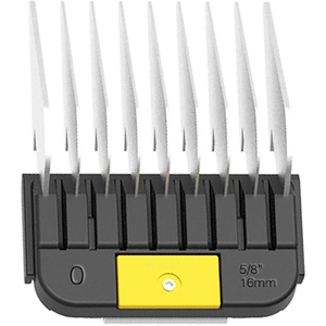 WAHL Professional Animal Stainless Steel Attachment Guide Comb Detachable Blade Pet Clippers – #5, 1/8 Inch Cut Length (3371-100), Red(Yellow)