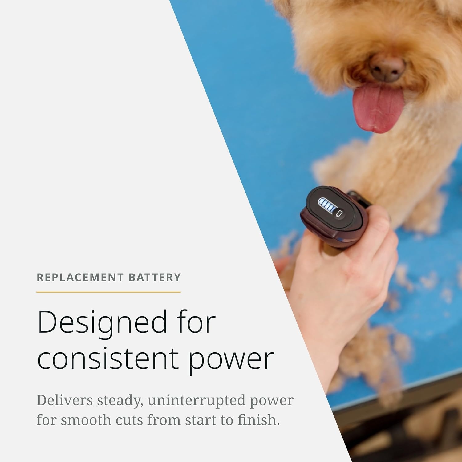 imageWAHL Pro Animal KM Supera Replacement Battery Rechargeable Cat amp Dog Clipper Battery with Charge Indicator amp QuickSwap Technology