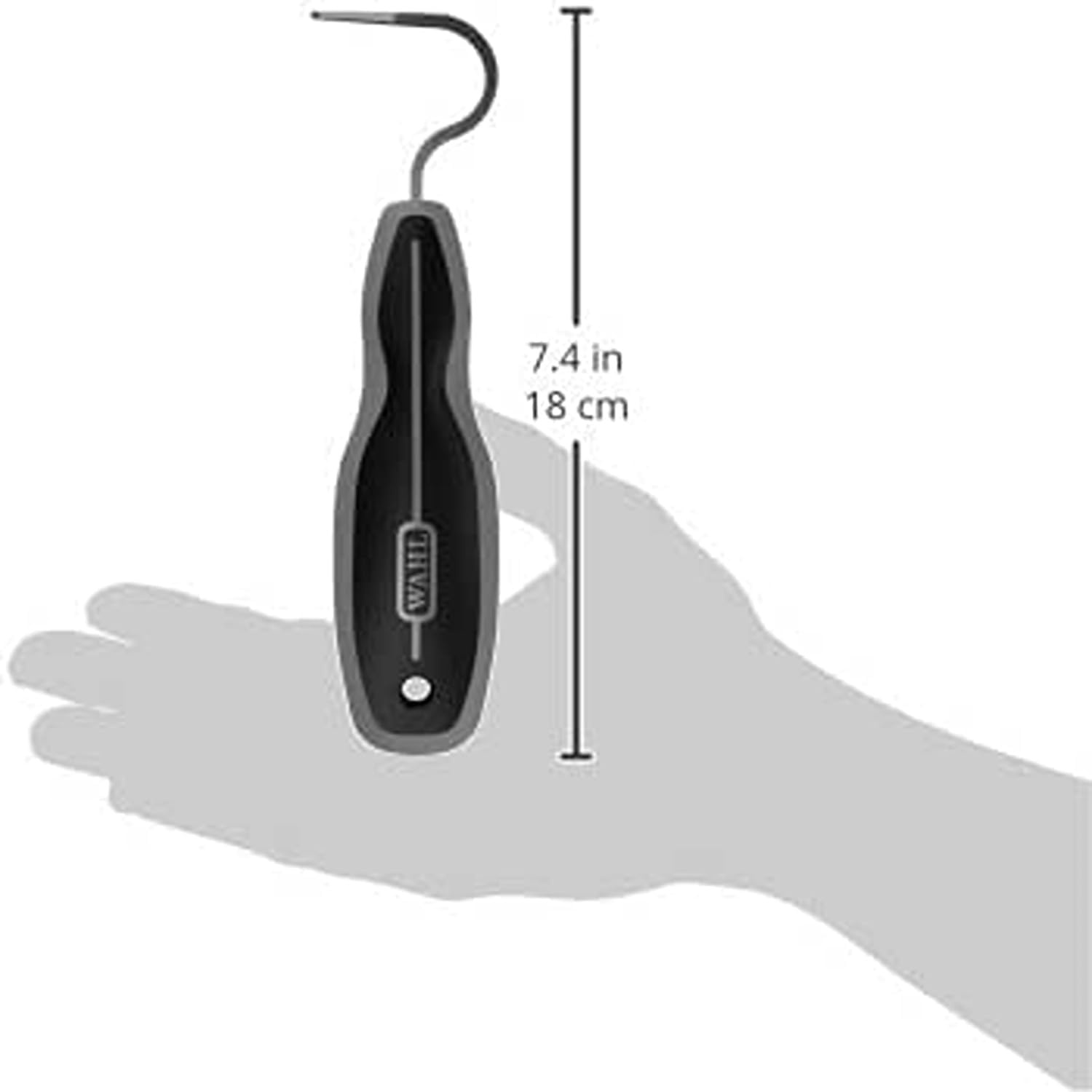 imageWAHL Professional Animal Equine Grooming Horse Hoof Pick 858710 Horse Hoof Pick for Grooming Ergonomic Comfort Rubber Handle Horse Cleaning Tool BlackBlack