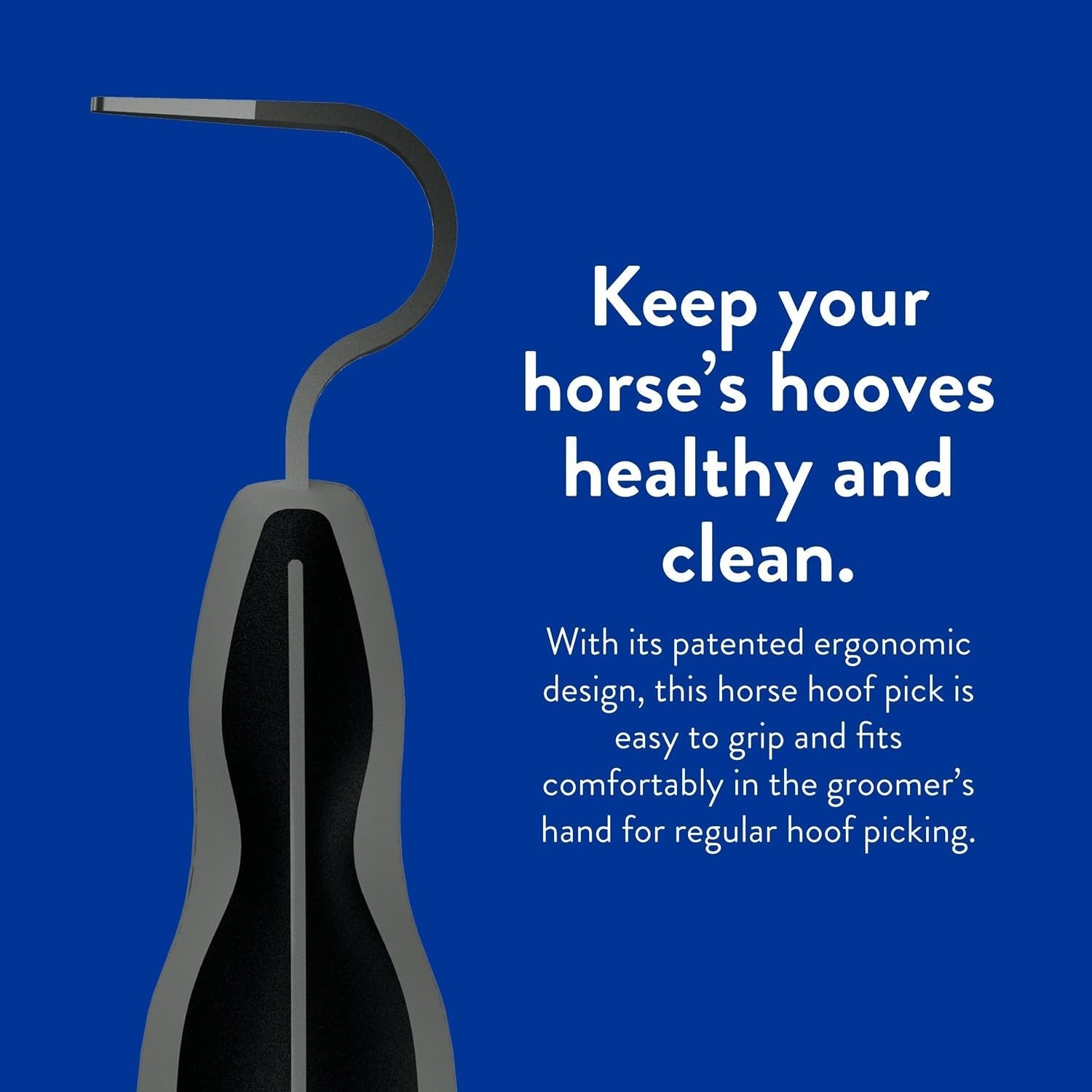 imageWAHL Professional Animal Equine Grooming Horse Hoof Pick 858710 Horse Hoof Pick for Grooming Ergonomic Comfort Rubber Handle Horse Cleaning Tool BlackBlack