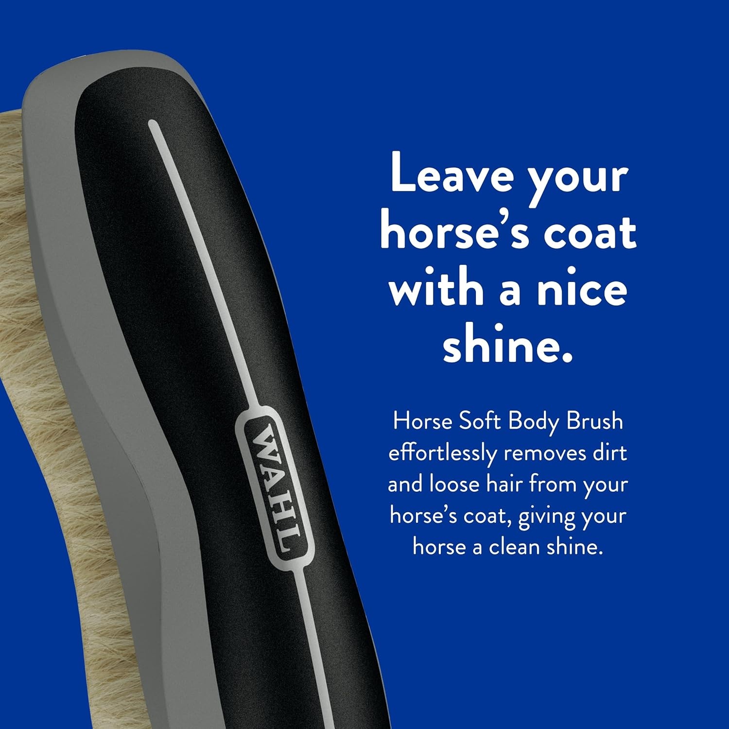 imageWAHL Professional Animal Equine Soft Body Horse Brush Black