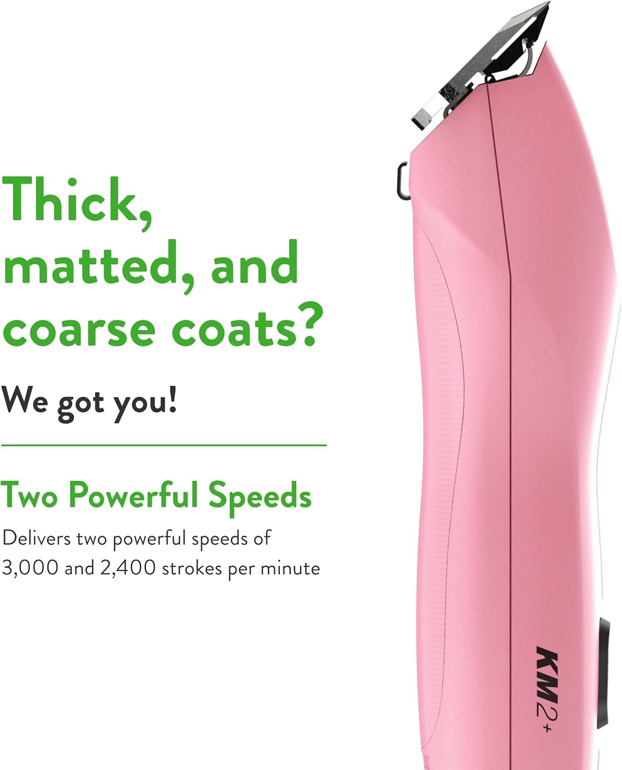 imageWahl Pro Animal KM2 Corded Clipper and Stainless Steel Attachment Guide Set