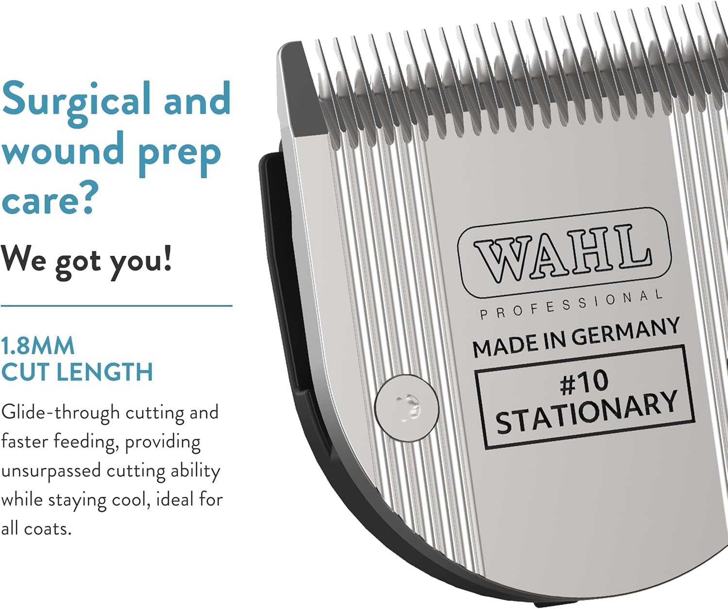 imageWahl Professional Animal 10 NonAdjustable Blade Arco 5 Style Groom Bravura Chromado Creativa amp Figura 5in1 Pet Dog amp Horse Clippers 418737230 Clipper Replacement Blades Silver