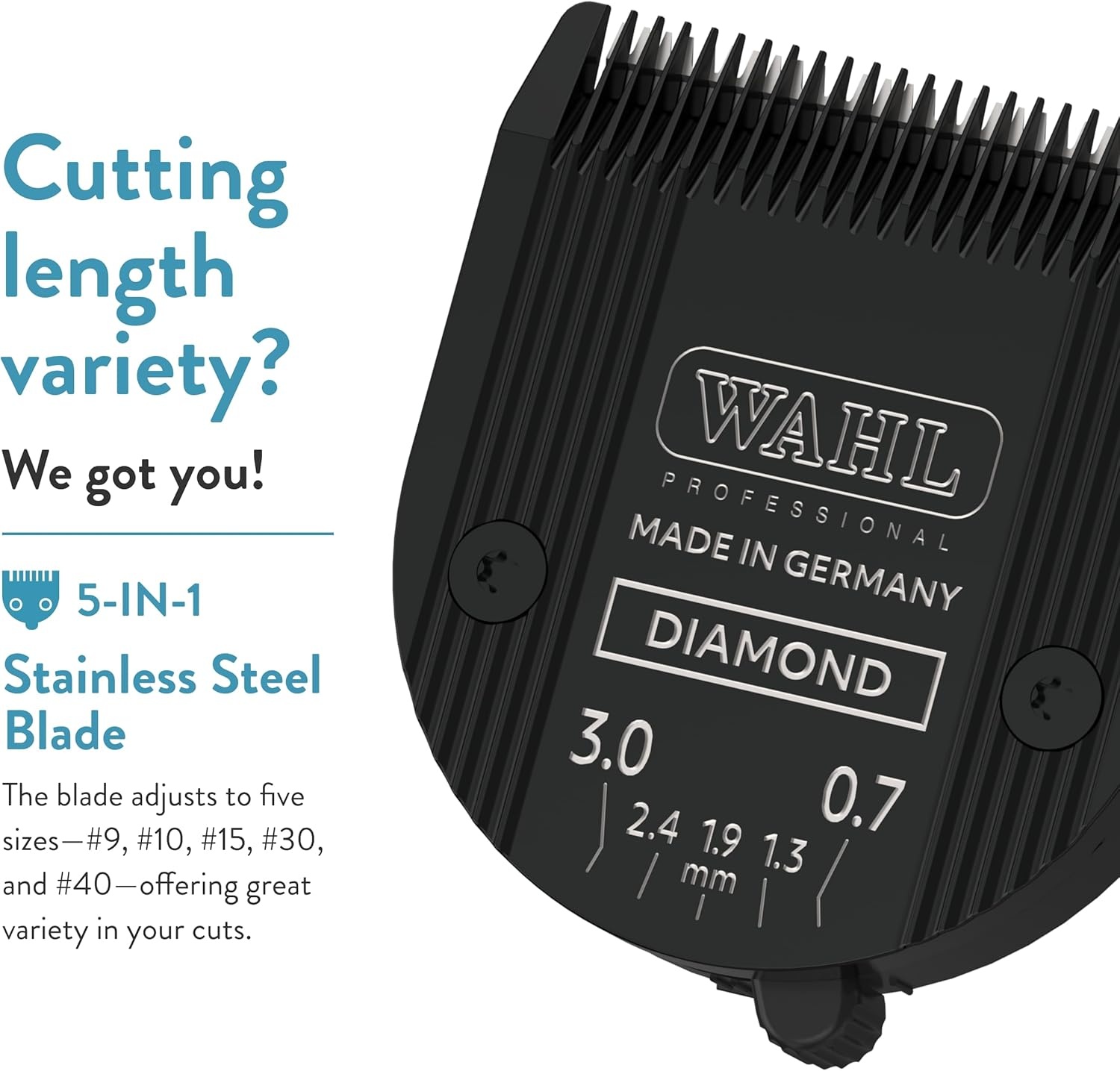 imageWahl Professional Animal 5in1 Diamond Blade Arco 5 Style Groom Bravura Chromado Creativa Figura and Motion Pet Dog and Horse Clippers 418547526Black