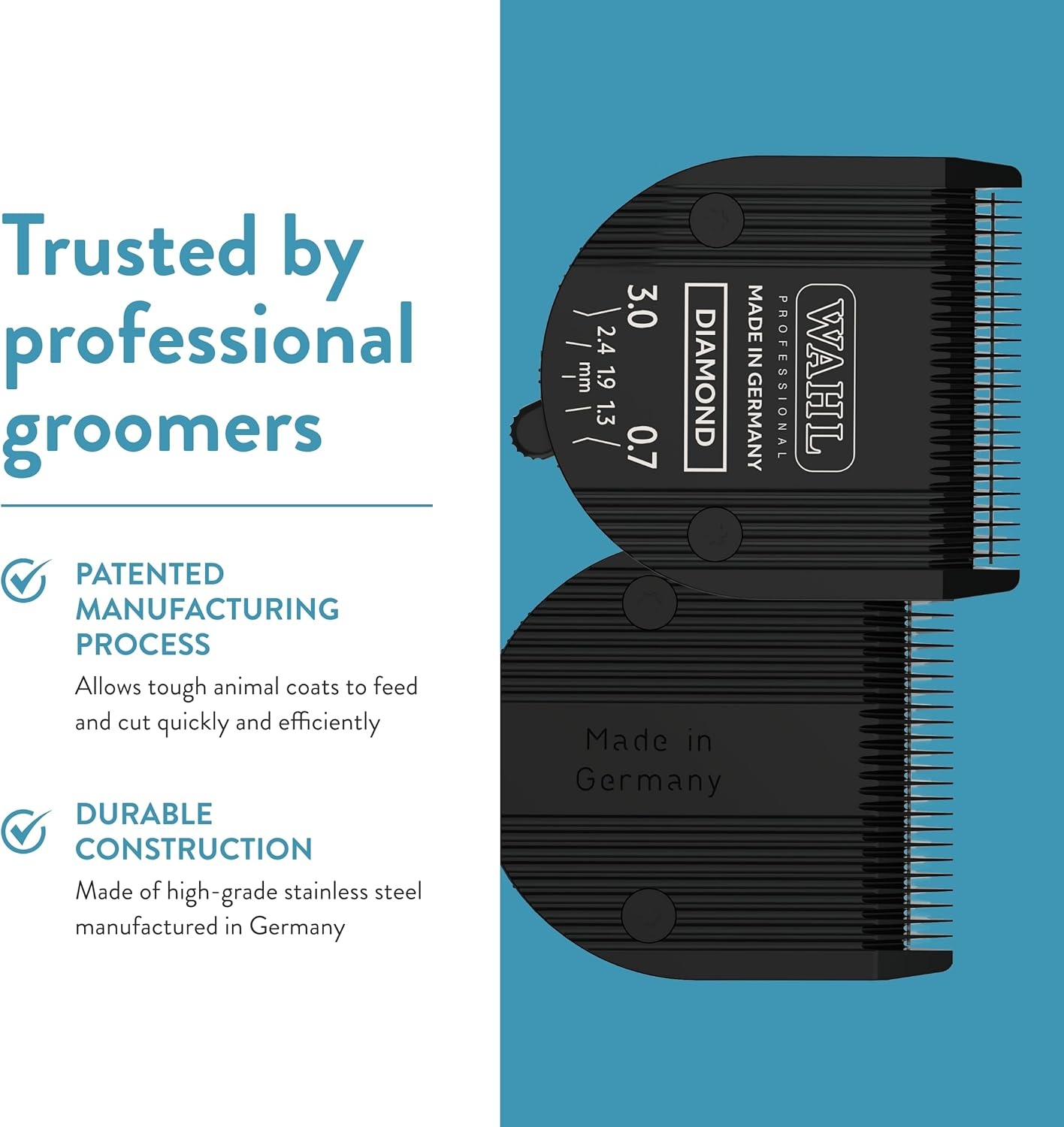 imageWahl Professional Animal 5in1 Diamond Blade Arco 5 Style Groom Bravura Chromado Creativa Figura and Motion Pet Dog and Horse Clippers 418547526Black