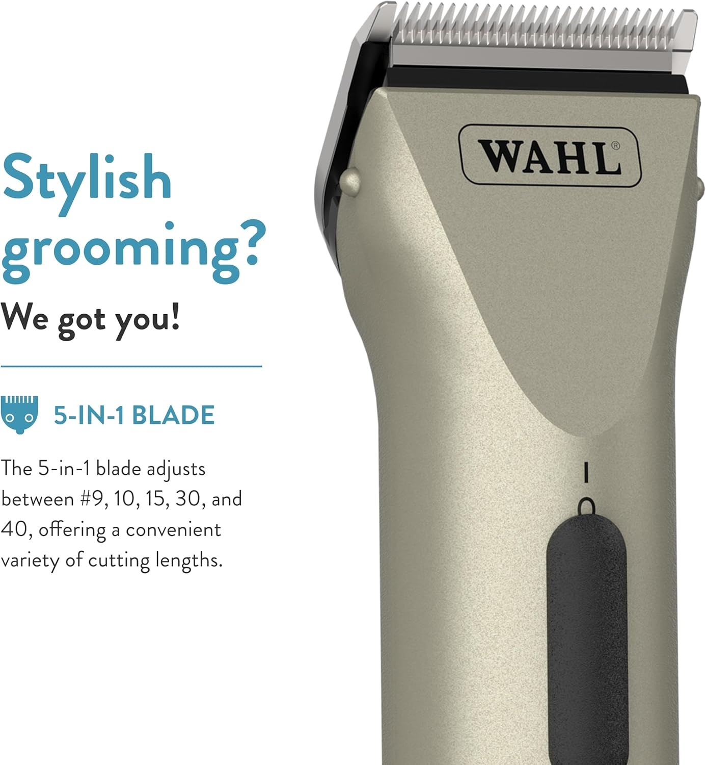 imageWahl Professional Animal Arco Equine Horse Cordless Clipper Kit Champagne 8786800