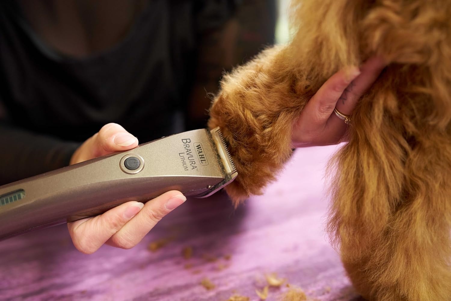 imageWahl Professional Animal Bravura Pet Dog Cat and Horse CordedCordless Clipper Kit Purple 418700423Gunmetal