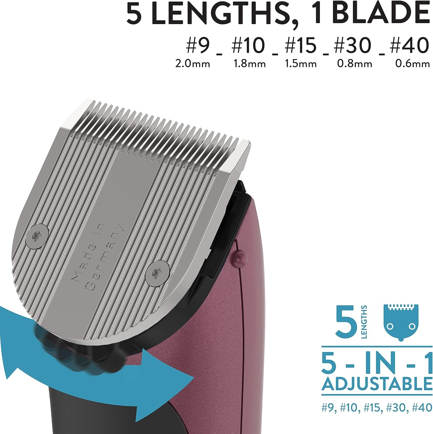 imageWahl Professional Animal Bravura Pet Dog Cat and Horse CordedCordless Clipper Kit Purple 418700423Pink