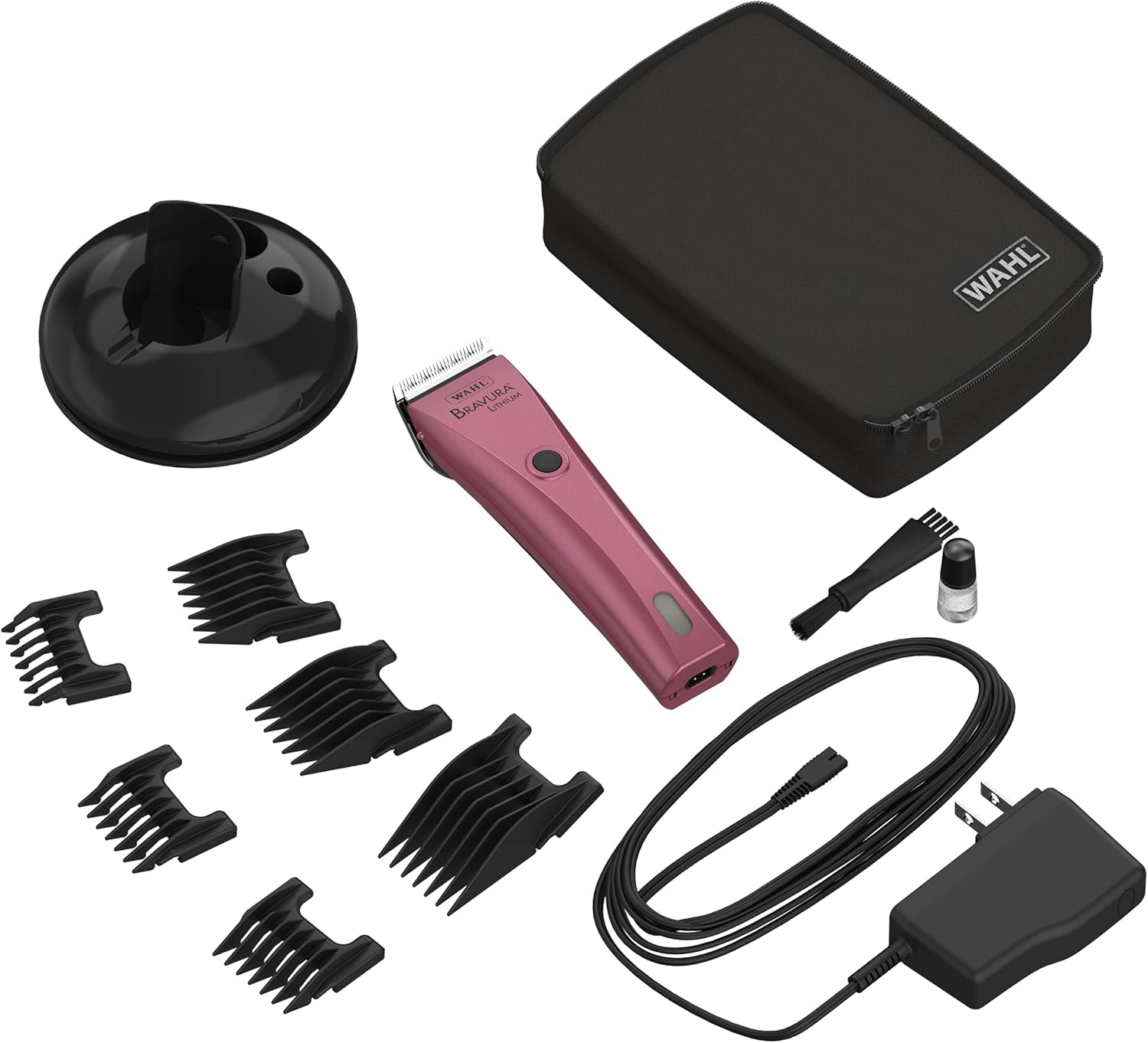 imageWahl Professional Animal Bravura Pet Dog Cat and Horse CordedCordless Clipper Kit Purple 418700423Pink