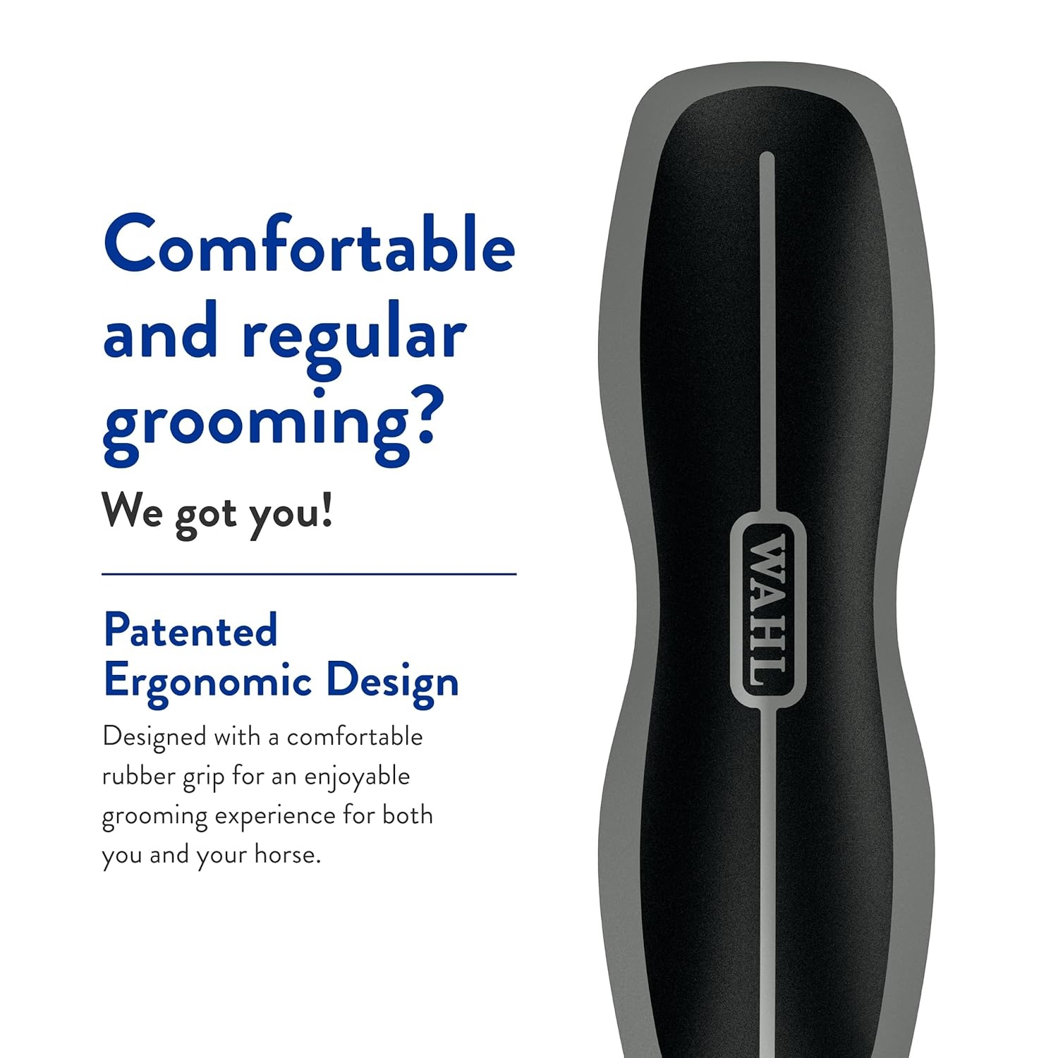 imageWahl Professional Animal Equine Grooming Stiff Body Horse Brush Black 858705Black