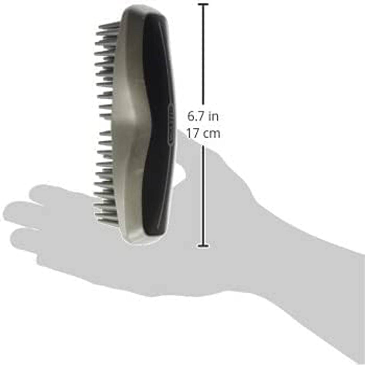 imageWahl Professional Animal Ergonomic Horse Grooming Rubber Curry Brush 858712 Black Hair Type All For EquestriansBlack
