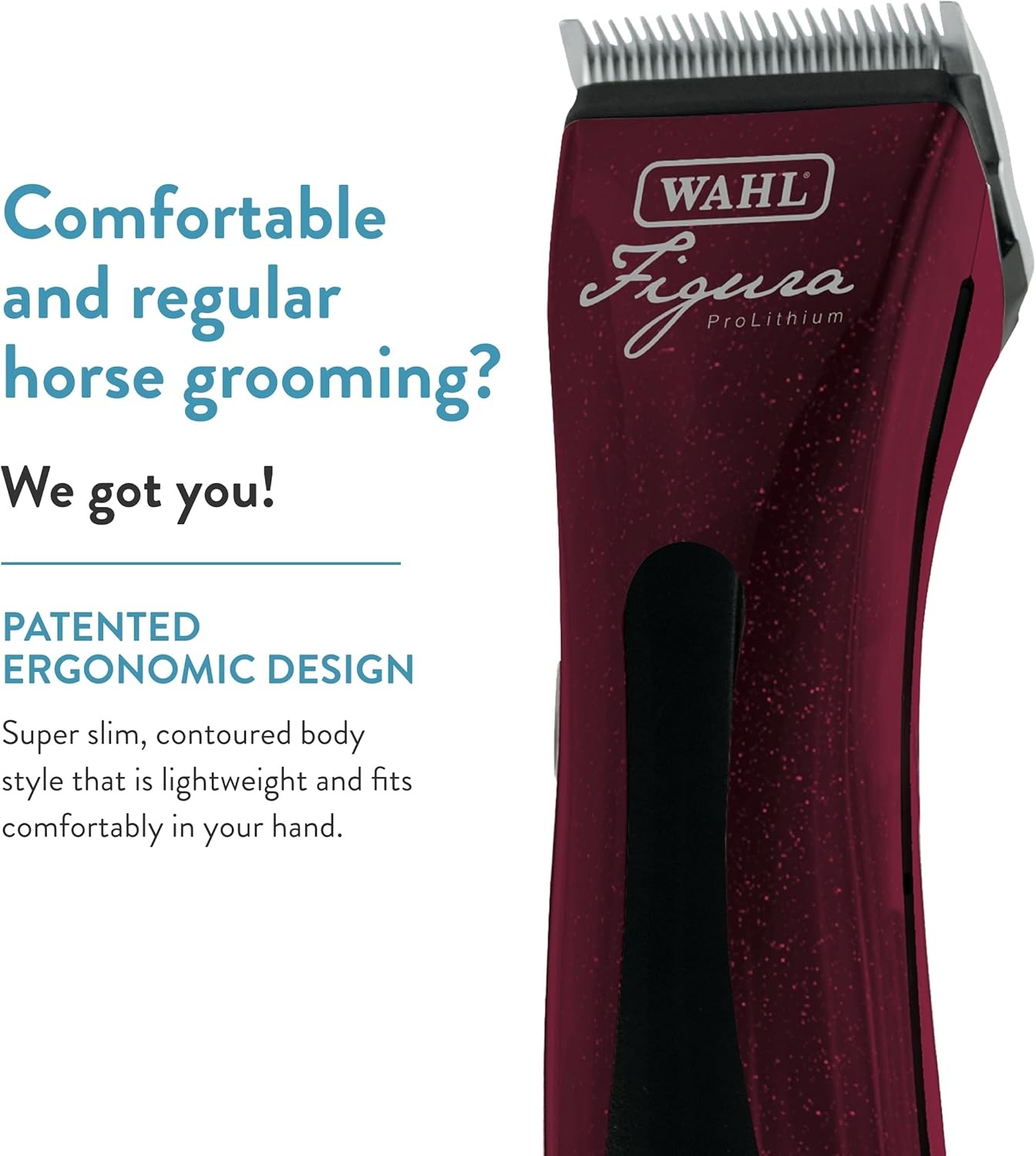 imageWahl Professional Animal Figura Equine Horse Cordless Clipper Kit 8868200 Metallic Red