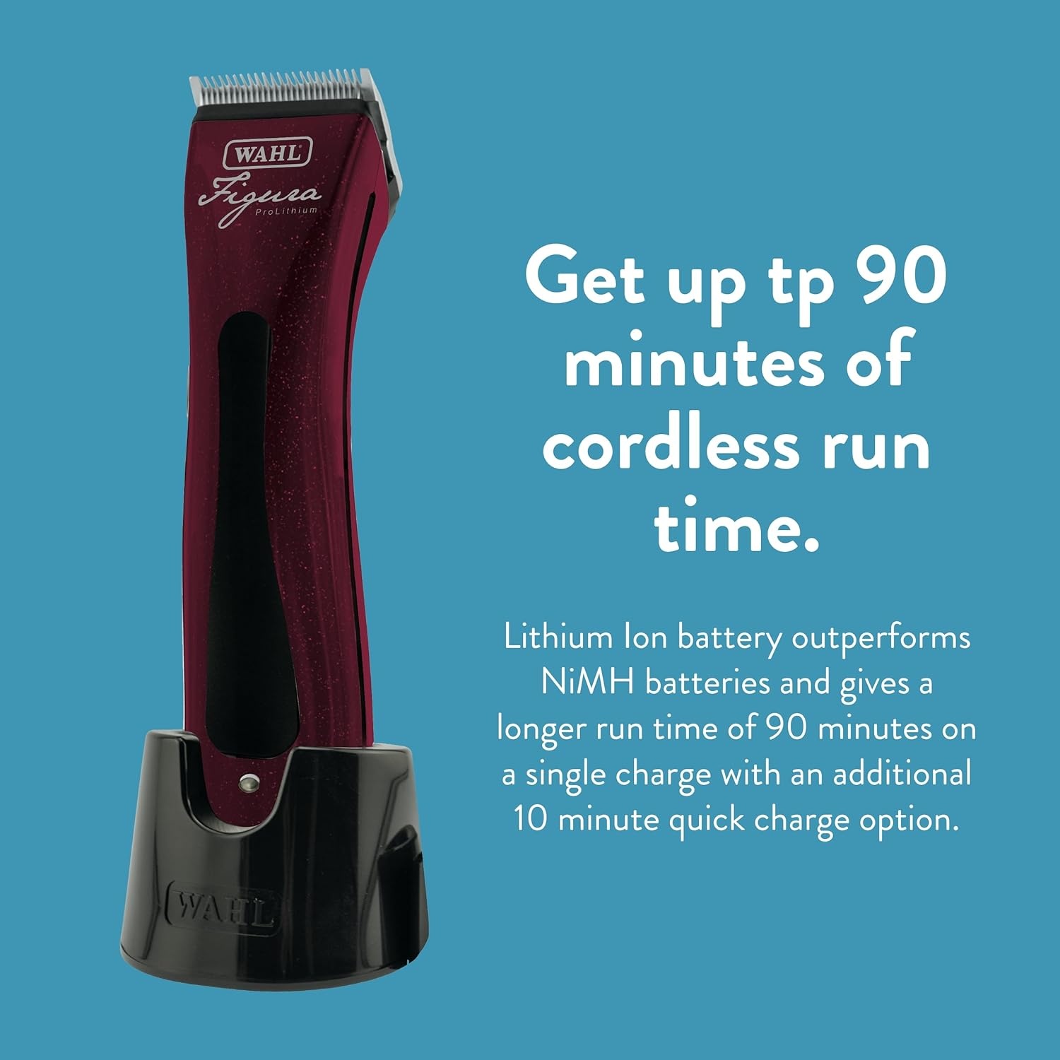 imageWahl Professional Animal Figura Equine Horse Cordless Clipper Kit 8868200 Metallic Red