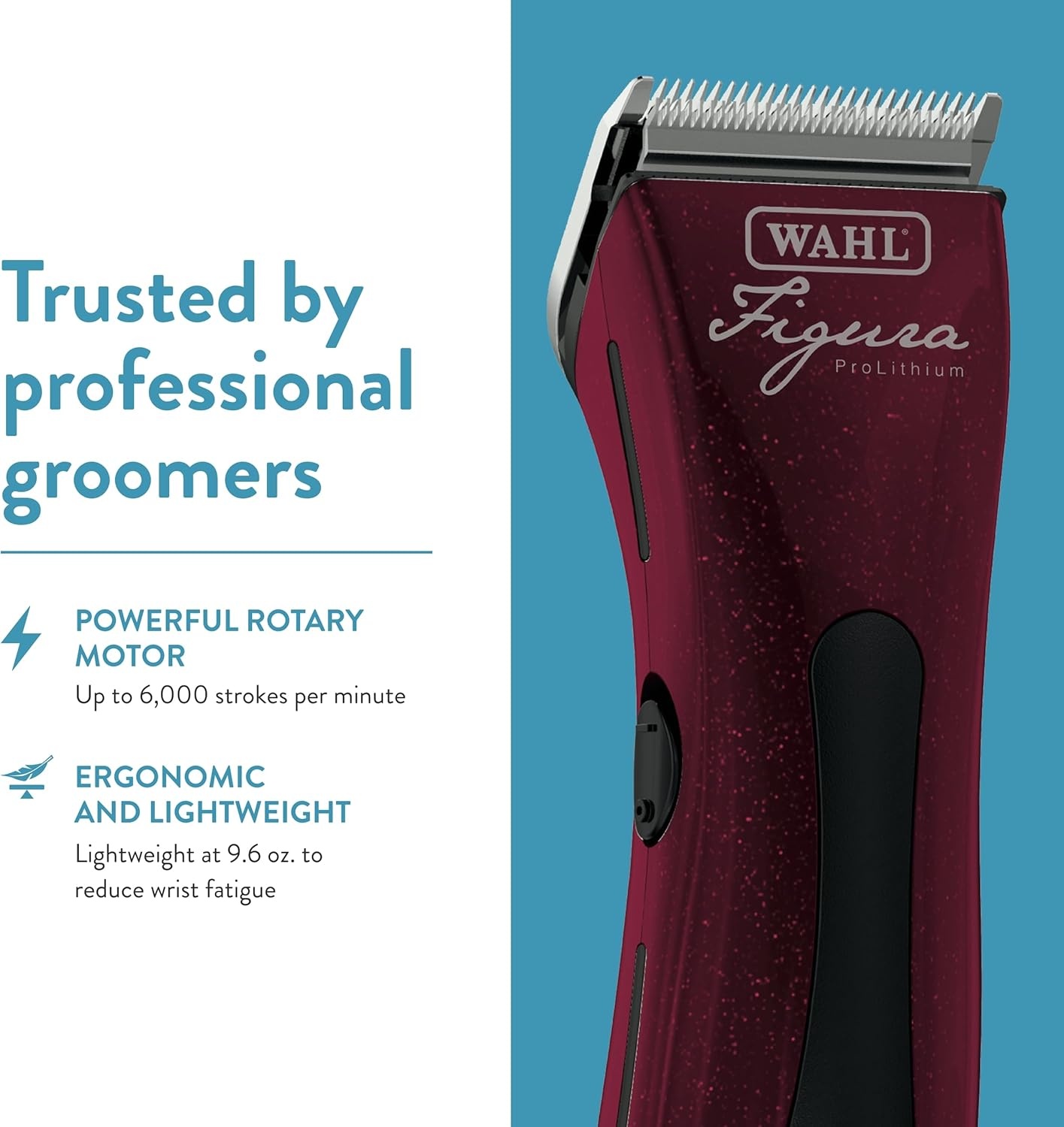 imageWahl Professional Animal Figura Equine Horse Cordless Clipper Kit 8868200 Metallic Red