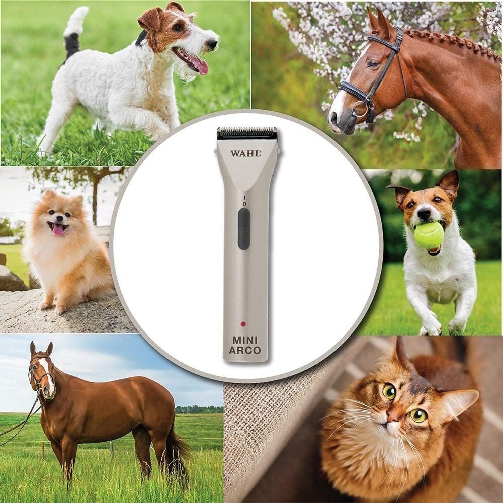 imageWahl Professional Animal MiniArco CordedCordless Pet Dog Cat and Horse Trimmer Kit