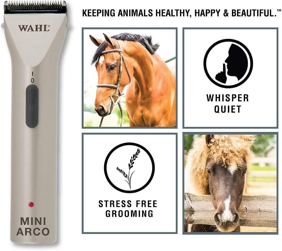 imageWahl Professional Animal MiniArco CordedCordless Pet Dog Cat and Horse Trimmer Kit
