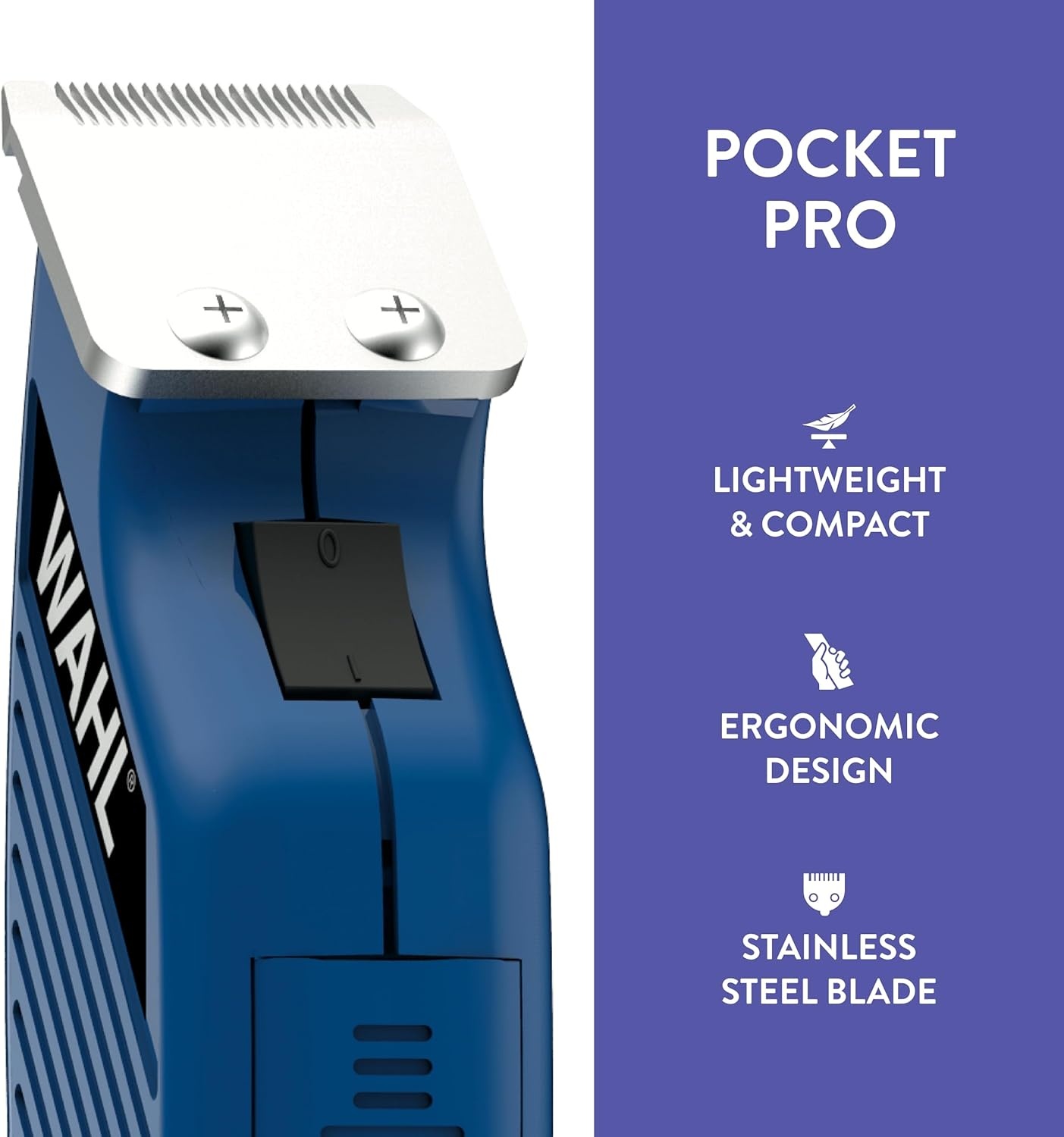 imageWahl Professional Animal Pocket Pro Equine Compact Horse Trimmer and Grooming Kit Blue