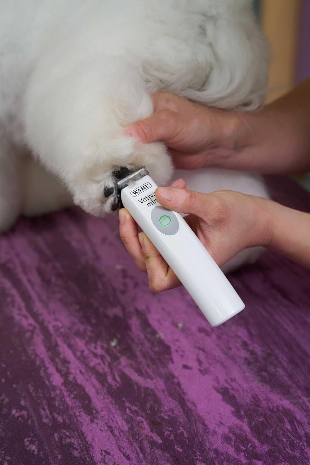 imageWahl Professional Animal Vetiva Mini Cordless Veterinary Trimmer for Dogs Cats amp Pets 88420 for Cats Dogs amp More Veterinary Grade Pet Mini Safe Trimmer WhiteTrimmer