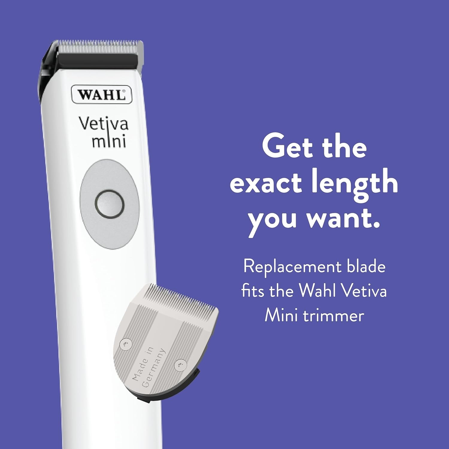 imageWahl Professional Animal Vetiva Mini Cordless Veterinary Trimmer for Dogs Cats amp Pets 88420 for Cats Dogs amp More Veterinary Grade Pet Mini Safe Trimmer WhiteReplacement Blade