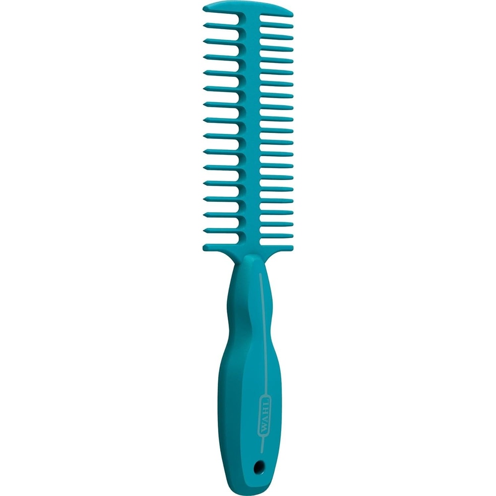 imageWAHL Professional Animal Mane amp Tail Brush Ergonomic Black Braiding Comb 858708 for Equine GroomingTurquoise