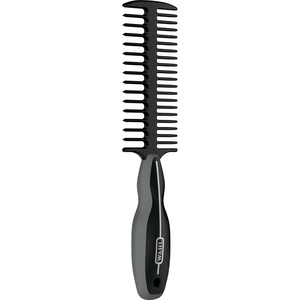 WAHL Professional Animal Mane & Tail Brush – Ergonomic Black Braiding Comb (#858708) for Equine Grooming(Black)