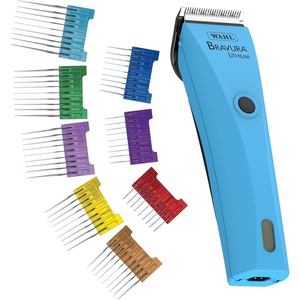 Wahl Professional Animal Bravura Cordless Clipper Kit Turquoise with Stainless Steel Attachment Guide Comb Set